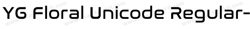 YG Floral Unicode Regular字体转换